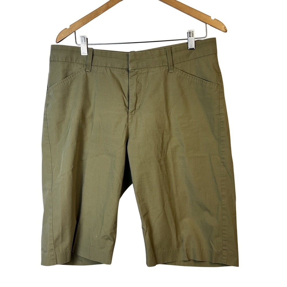 LEE JEANS One True Fit Khaki Green Shorts Size Medium 13/14